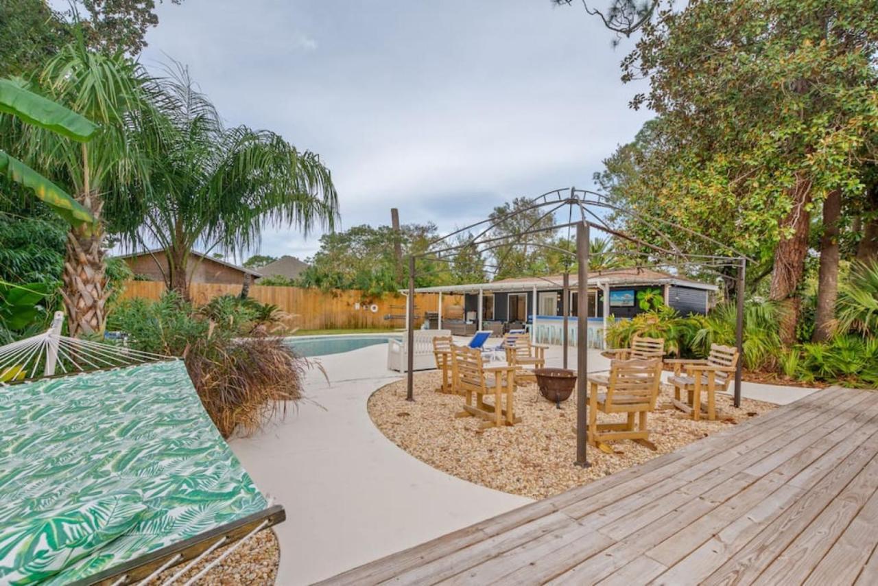 The Flip Flop Stop - Private Heated Pool, Pool House, Backyard Oasis And Game Room Panama City Beach Exterior photo